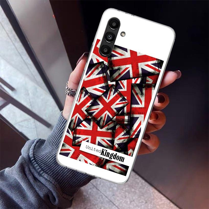 Kryt na telefon Union Jack Anglie UK Vlajka Pro Samsung Galaxy A17 A16 A15 A14 A13 A57 A56 A55 A54 A53 A37 A36 A35 A34 A33 A26 A25 A24