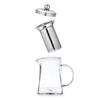 Octavius | Pyramid Shape Borosilicate Glass Tea Pot with Infuser - 900 Ml | Removable Infuser & Lid | Heat Resistant | Ideal for 6 To 7 Cups