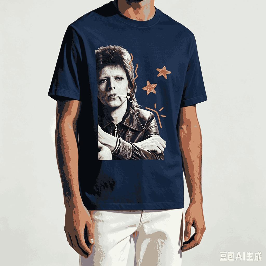 David Bowie For Fan Gift Tshirt Unisex Unisex Harajuku Oversized Unisex Short Sleeve Streetwear High Quality Couples Comfortable