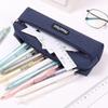 Canvas Pencil Bags Solid Color Stationery Pouch Modern Pen Storage Bag  for Student Kids