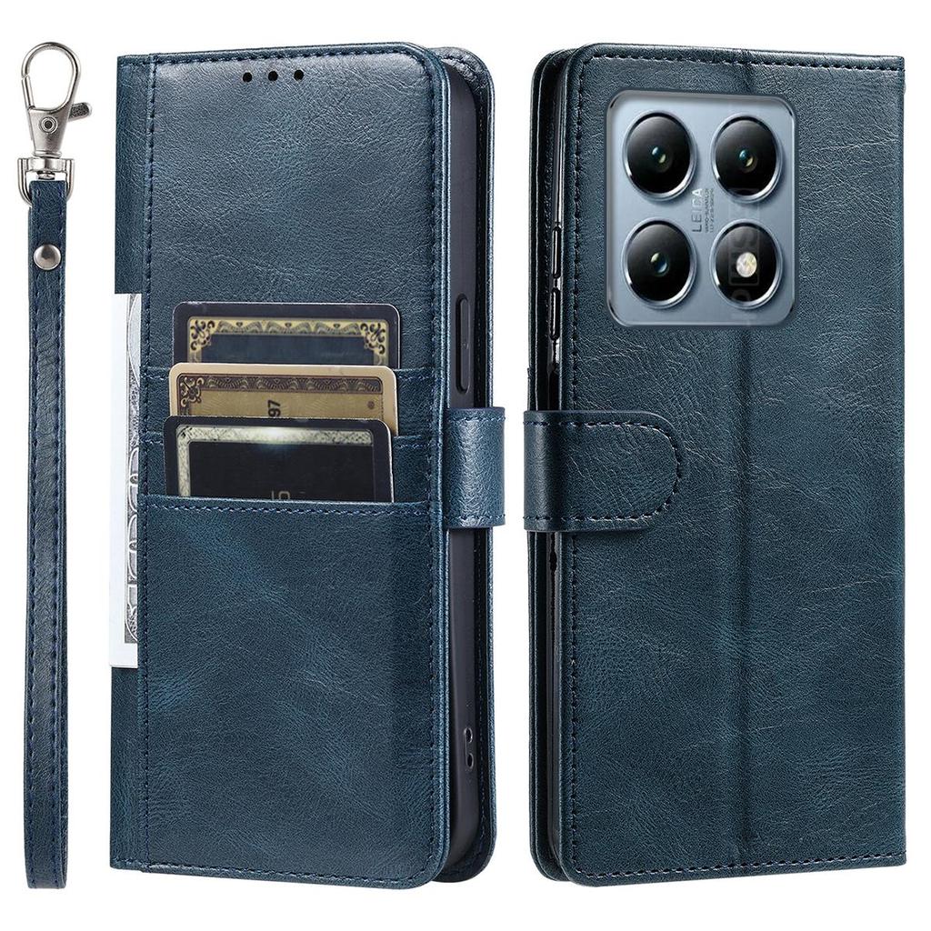 Cover for Xiaomi 15T,14T,14T Pro Retro PU Leather Flip Wallet Phone Case Multi Card Slots