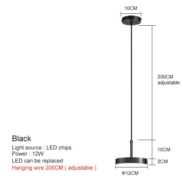 Modern Design LED Pendant Lights Room Decoration Nordic Bedroom Chandelier Minimalist Restaurant Indoor Bedside Night Light