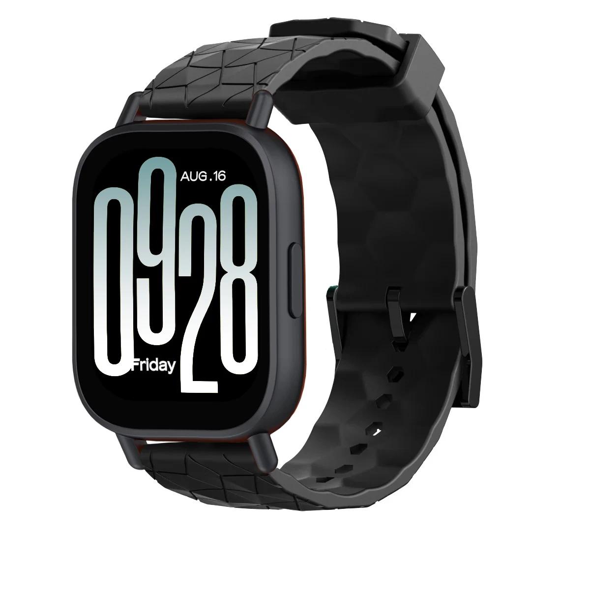 

22mm 20mm Sports Silicone Strap For Redmi Watch 5 Active Smart Bracelet Replacement Wristband for Redmi Watch 5 Lite Accessories Redmi Watch 5 Lite чёрный