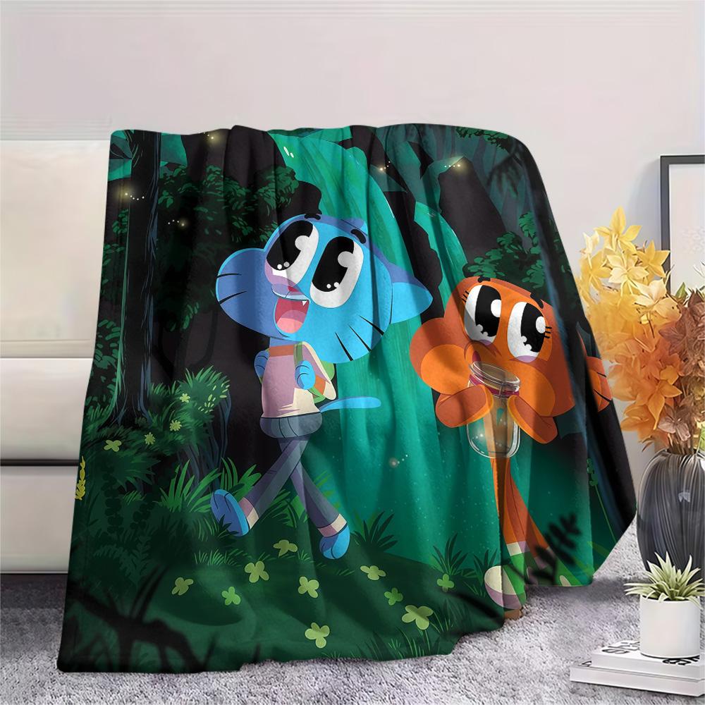 The Amazing World of Gumball2 Flannel Blanket, High quality Comfortable for All Seasons, Home Decor, Warmth and Comfort