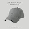 Simple small label embroidered baseball cap men's and women's soft top breathable casual sunshade cap new versatile