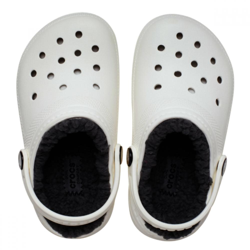 Crocs Kids Classic Lined Clog Toddlers White 207009 10m