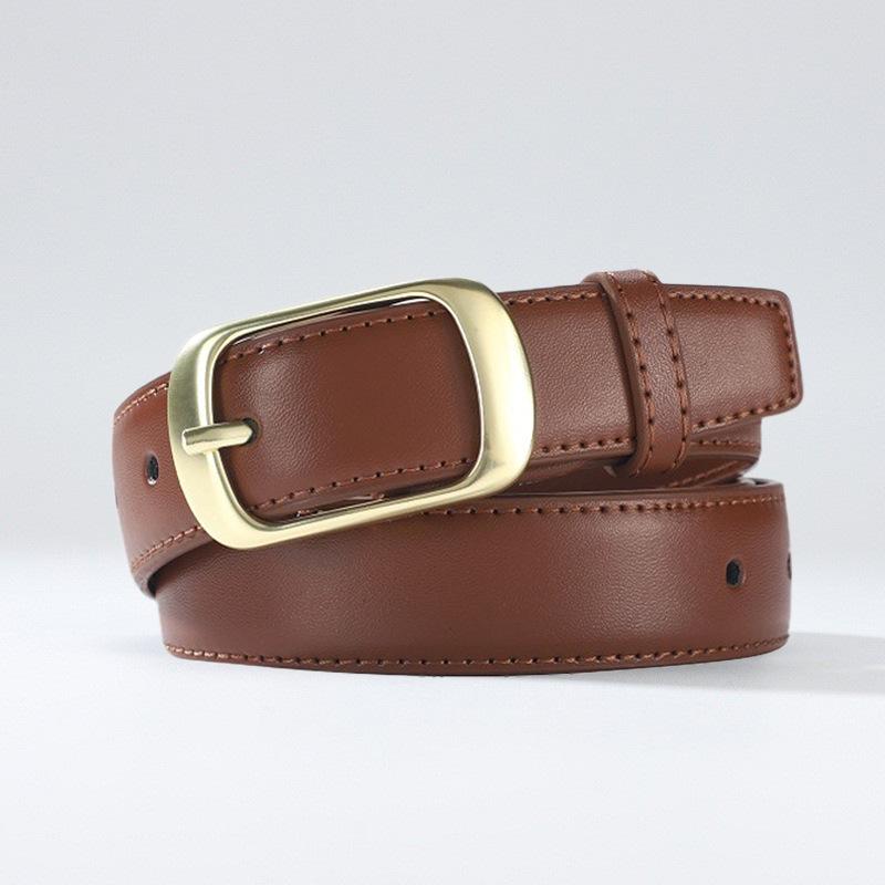 

Женский черный ремень для джинсов Ремень из сплава с пряжкой для женских брюк, роскошный поясной дизайнерский ремень AB008 105CM кофейный