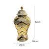 Porcelain Vase Ginger Jar Height 42cm with Lid for Table Decoration Delicate