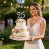 Wedding Cake Topper Holder With Alloy Metal For Anniversary Celebrations And Birthdays