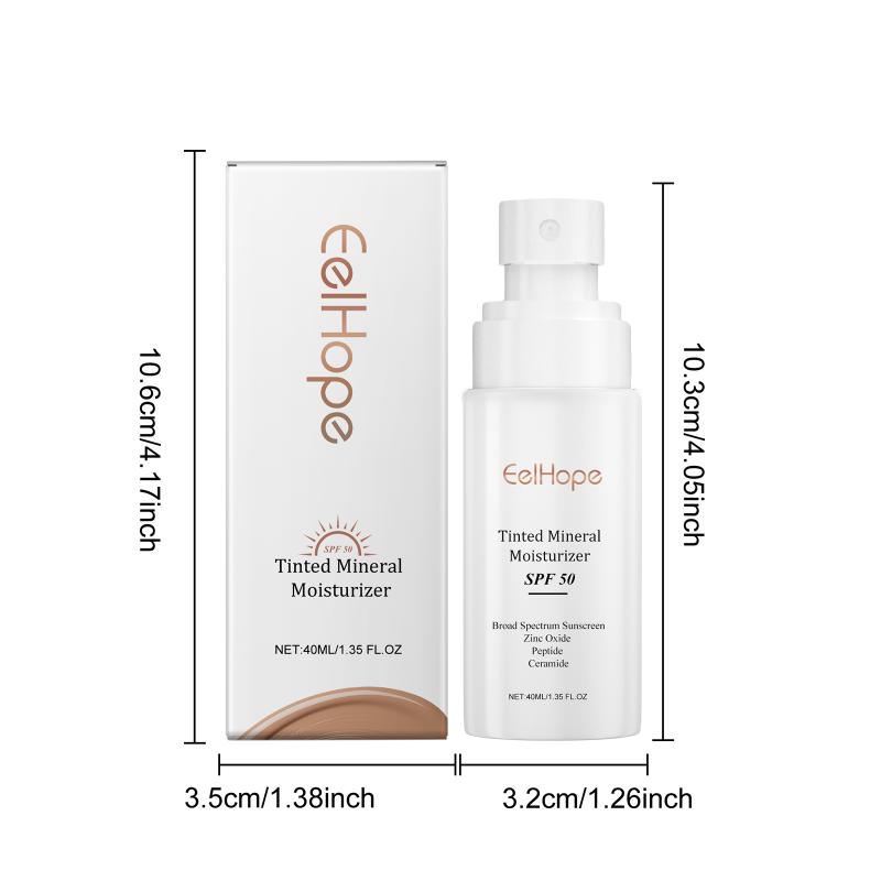 Тональная основа Увлажняющая Скрывает морщины Линии SPF 50+ Увлажняющая Цветная Стойкая Водостойкая База под макияж Консилер