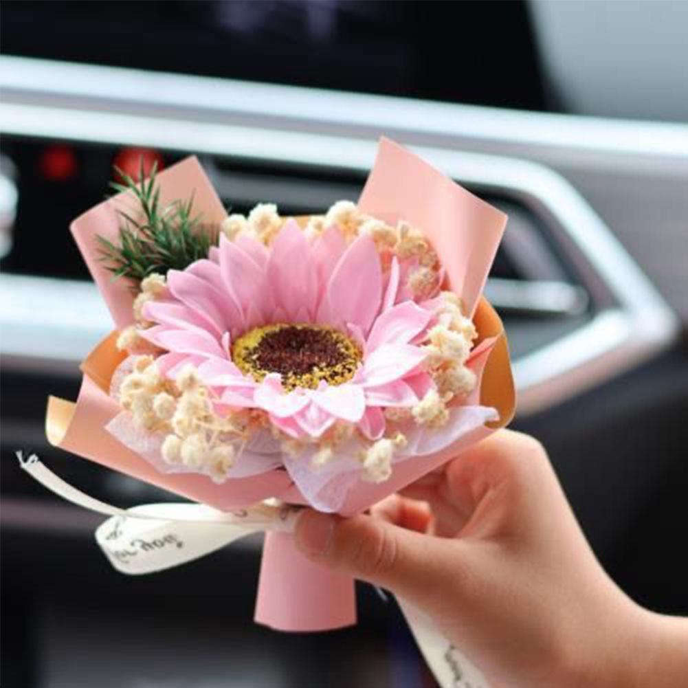 Auto Air Outlet Trockenblumen Bouquet Aromatherapie Parfüm Mini Blumen Bouquet Auto Parfüm Lufterfrischer Ornament