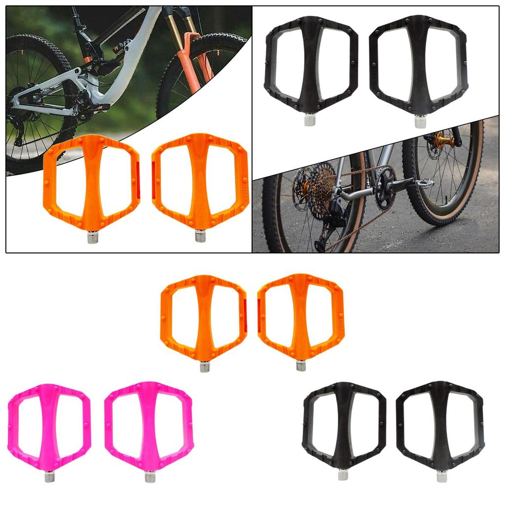 Fahrrad Pedale Ultraleicht Professionell Anti-Rutsch Einfach zu Montieren Hohl Ausgestattet Glattes DU Lager Robust für BMX Fahrrad Pedale