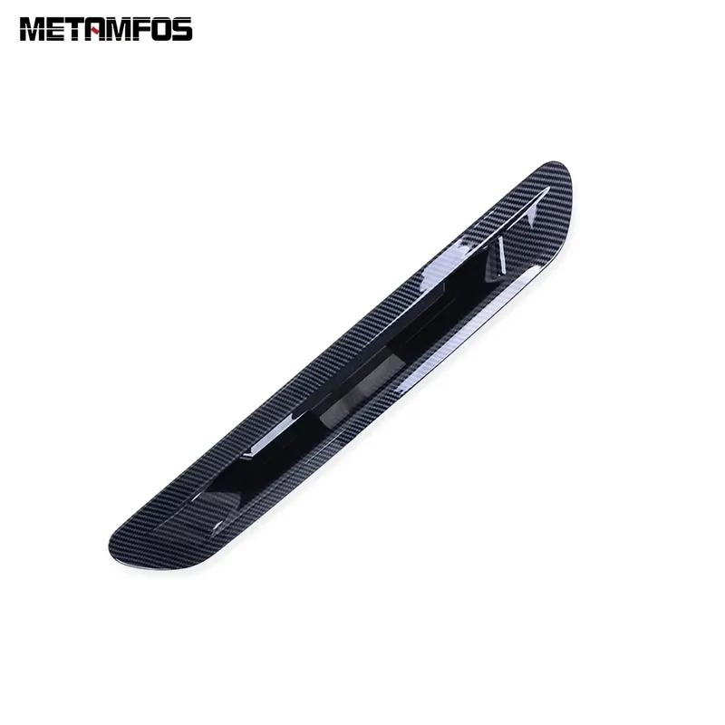 For Kia Carnival KA4 2024 Carbon Fiber Rear Trunk Tailgate Door Handle Bowl Cover Trim Exterior Accessories