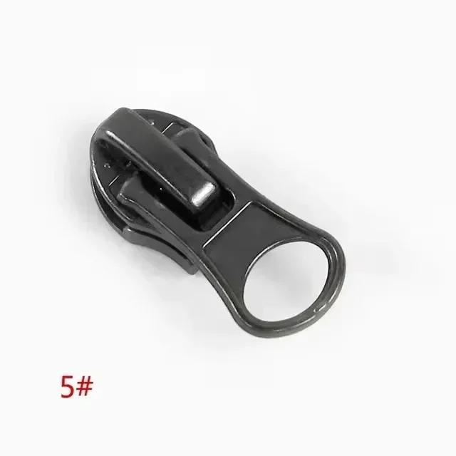 10/30Pcs 3# 5# 8# 10# Nylon Zip Slider Puller Reversed Zipper Head for Invisible Waterproof Zippers Garment Sewing Accessories