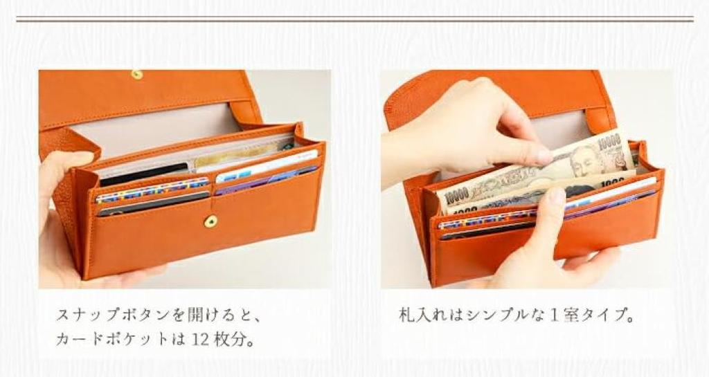 Alcoro Japanese-made flap long wallet with dots (green)