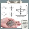 100Pcs Alloy Bow and Arrow Charms 1.02*0.99inch Archery Charms Stable and Durable   Anklets