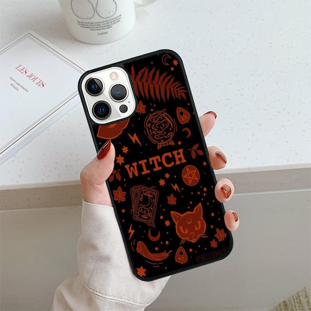 Witch Witches Moon Phone Case For iPhone 17 Air 13 12 14 15 16  Cover For Apple 14 15 16 Pro Max Plus Coque