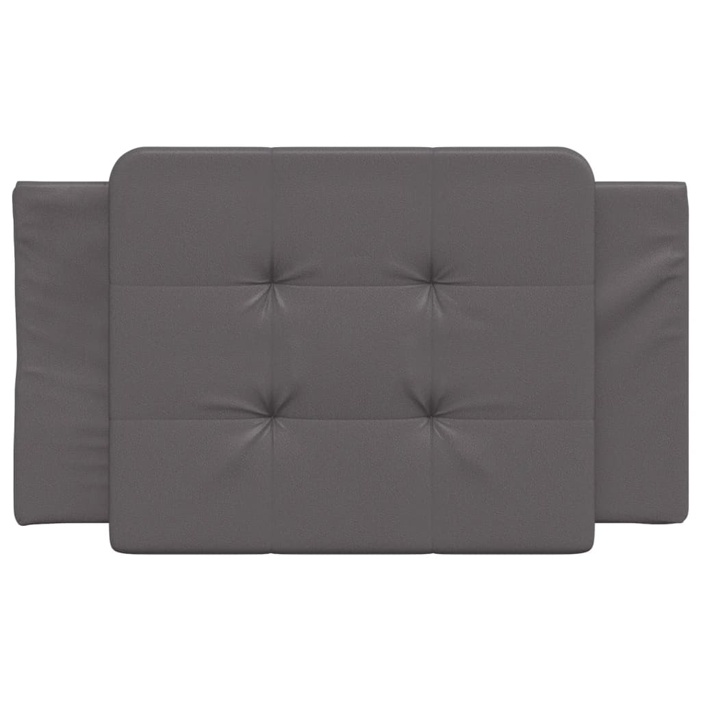 Headboard Cushion Zadar Grey 80 cm Faux Leather