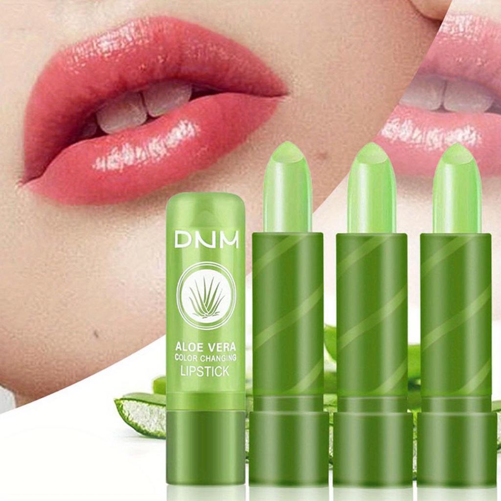 Aloe Růž na rty měnící barvu Aloe Vera Tónovaný balzám na rty Hydratační Dlouhotrvající rtěnka Hydratační Péče o rty Lesk pro jemné lesklé rty