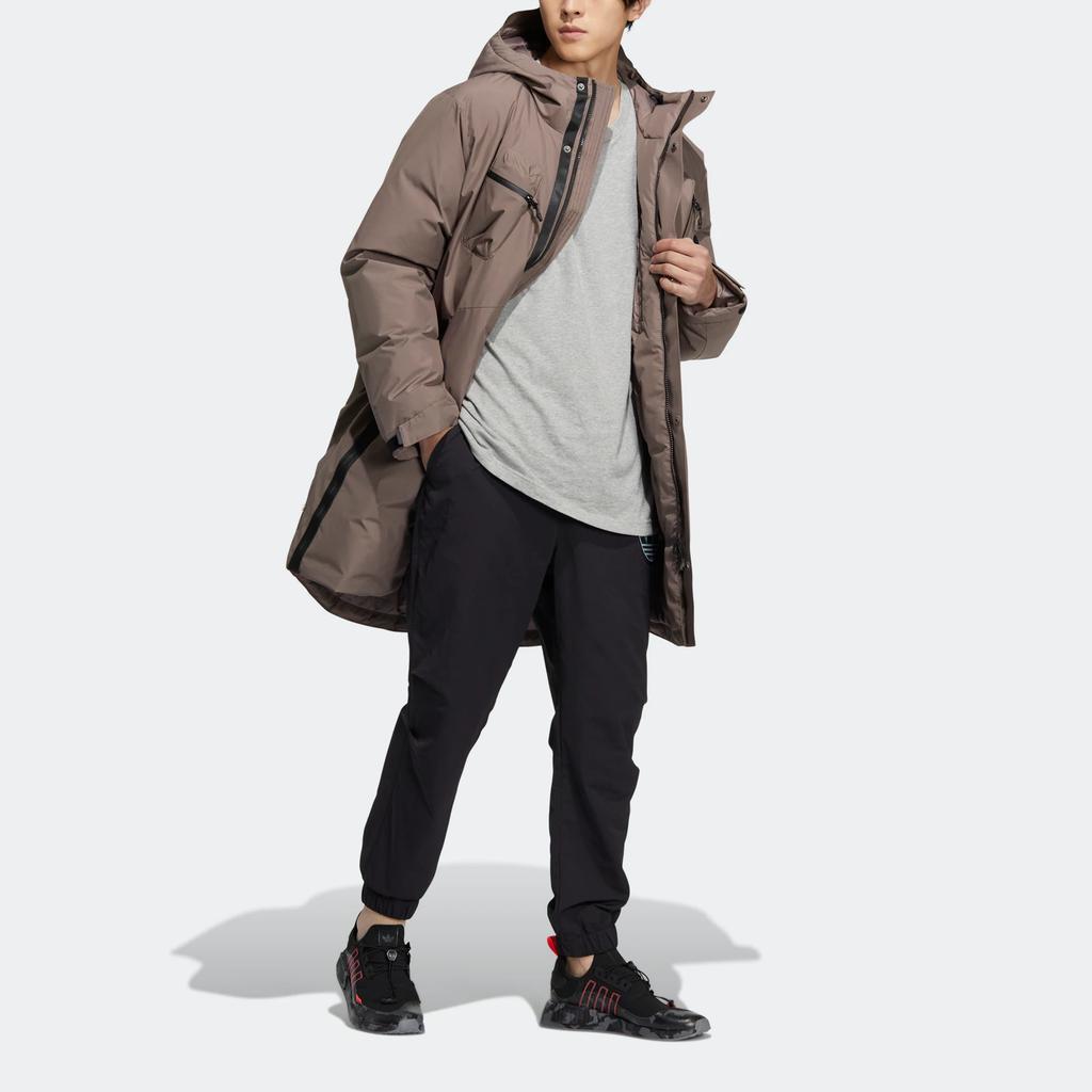 Adidas Originals Utility Down Jacket Japan Version Men's Brown HS9470-