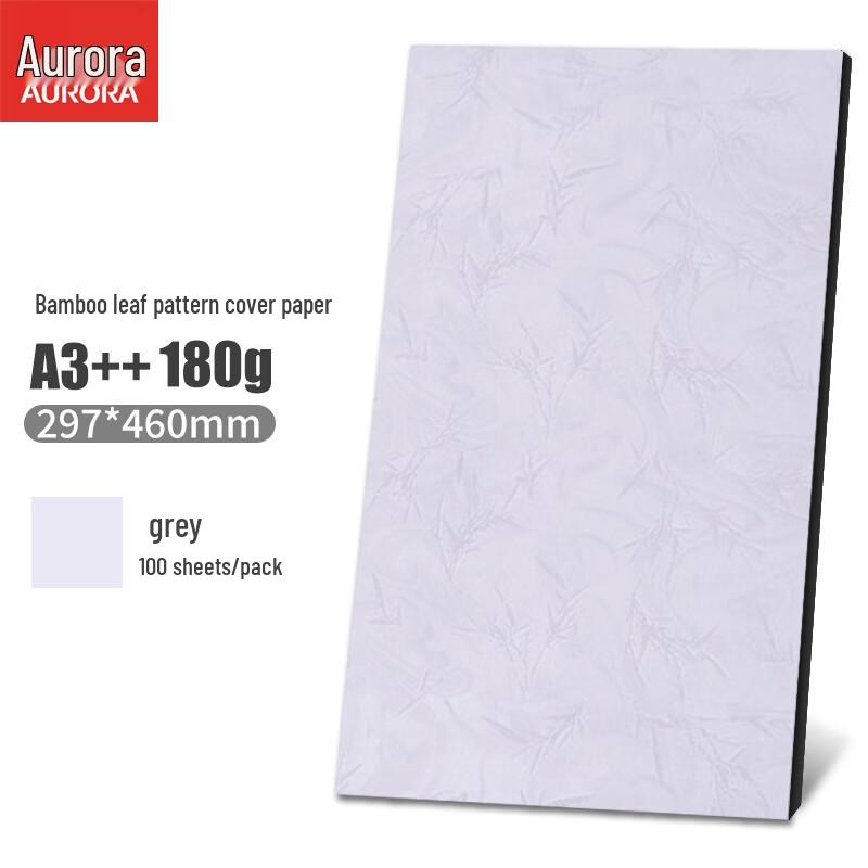 Aurora 180g A3++ Bamboo Leaf Texture Document Cover Paper (100 Sheets) CN Plug (adapter Included)