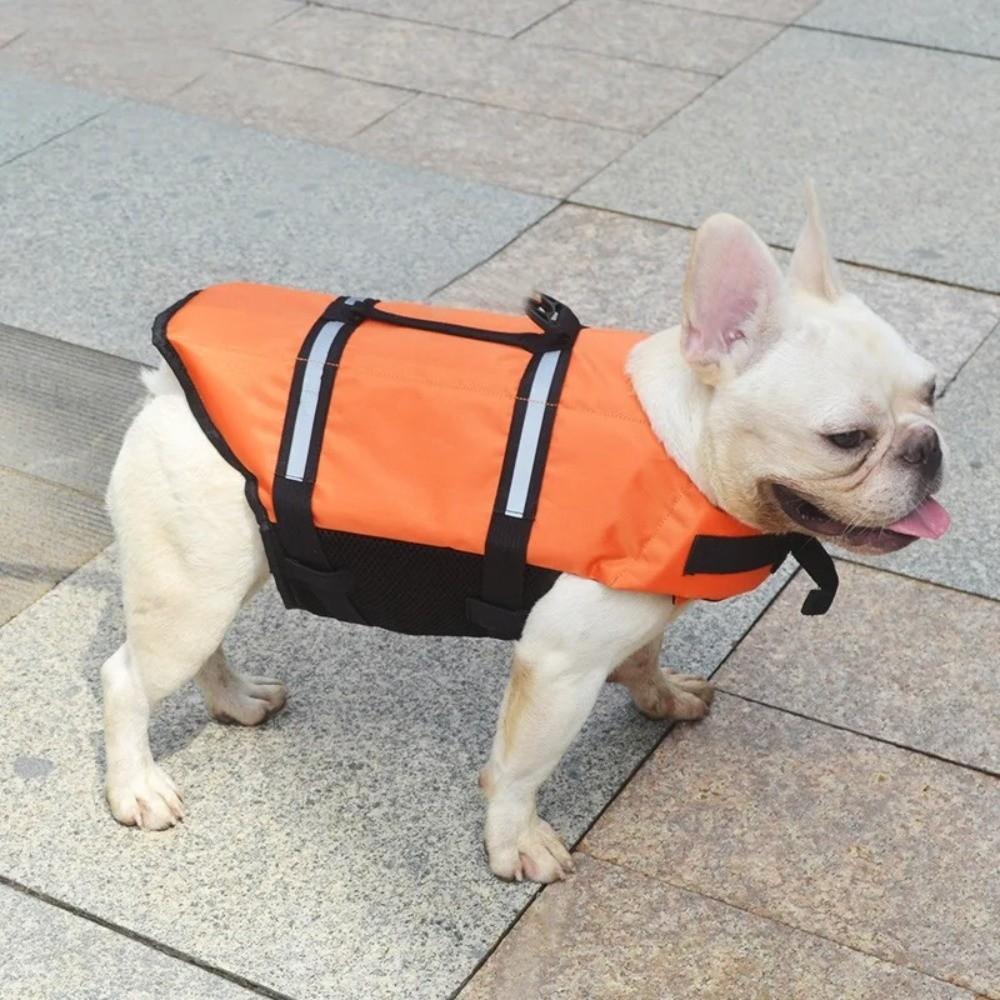 Adjustable Dog Life Jacket High Buoyancy Puppy Swimwear Pet Clothes Safety Swimming Suit Surfing