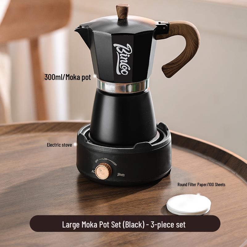 Bincoo Elektrický moka konvička Espresso kávovar - Malý italský kávovar pro domácnost