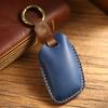 FOR MG Roewe Key Case Top Grain Leather Handstitched Full Cover Scratch Resistant W/ Key Ring Fits MG4 MG5 MG ZS EV HS RX5