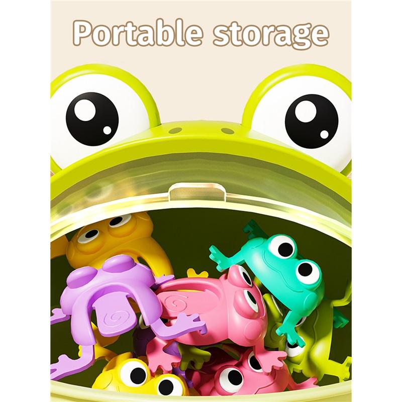 Children's Jumping Little Frog Baby Educational Press-and-jump Frog Can Jump Green Toad Parent-child Toy Interactive Game