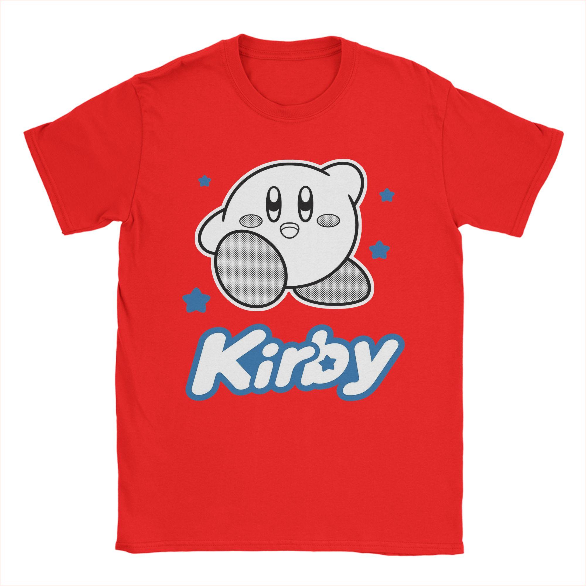 

Mens TShirt Kirbys Blue Stars Hipster 100 Cotton Tees Short Sleeve T Shirts Round Neck Clothing Printed S