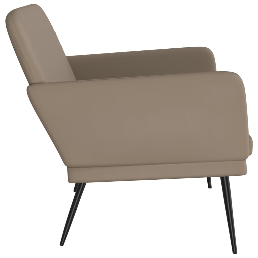 Bench Cappuccino Brown 107x80x81 cm Artificial Leather