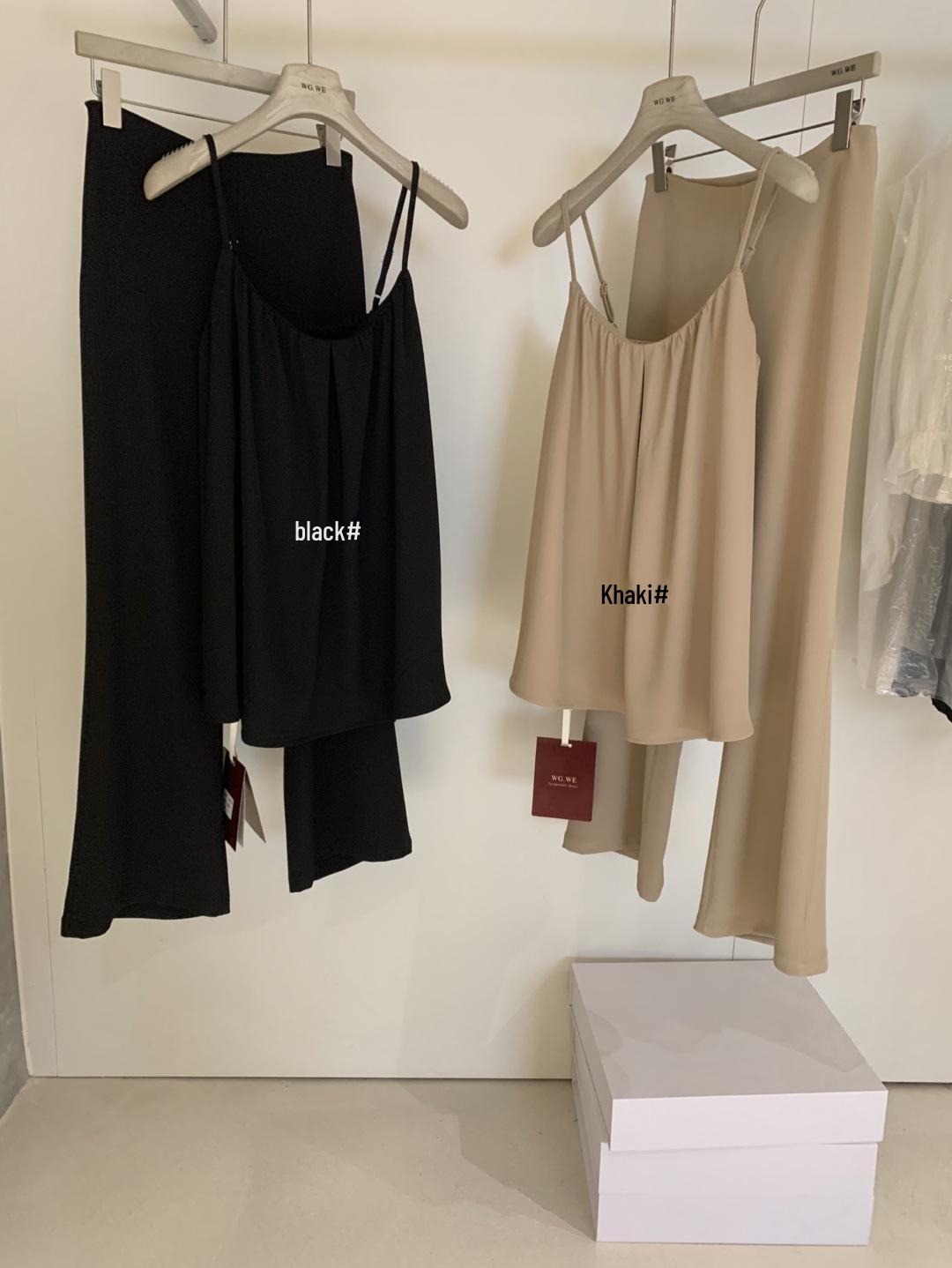

Guangzhou Women s Spring/Summer New Camisole Top & Micro-Flare Pants Set Small