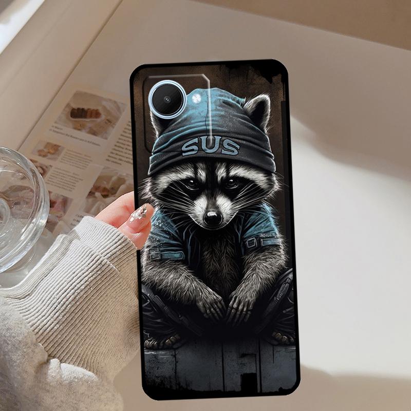 Raccoon Animal For Realme 14 Pro Plus 10 11 12 13 GT 6 6T 5 GT7 Pro C67 C61 C55 C53 C51 C21Y C25S C75 Case