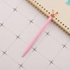 Cute Pink Press Rotate Ballpoint Pen Luxury Kawaii Metal Stationery School Office Supplies 5 Pieces