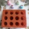 12/15 Holes Silicone Mold Muffin Cupcake Baking Tray Bordelais Fluted Cake Pudding Mold Diy Baking Kitchen Accessories