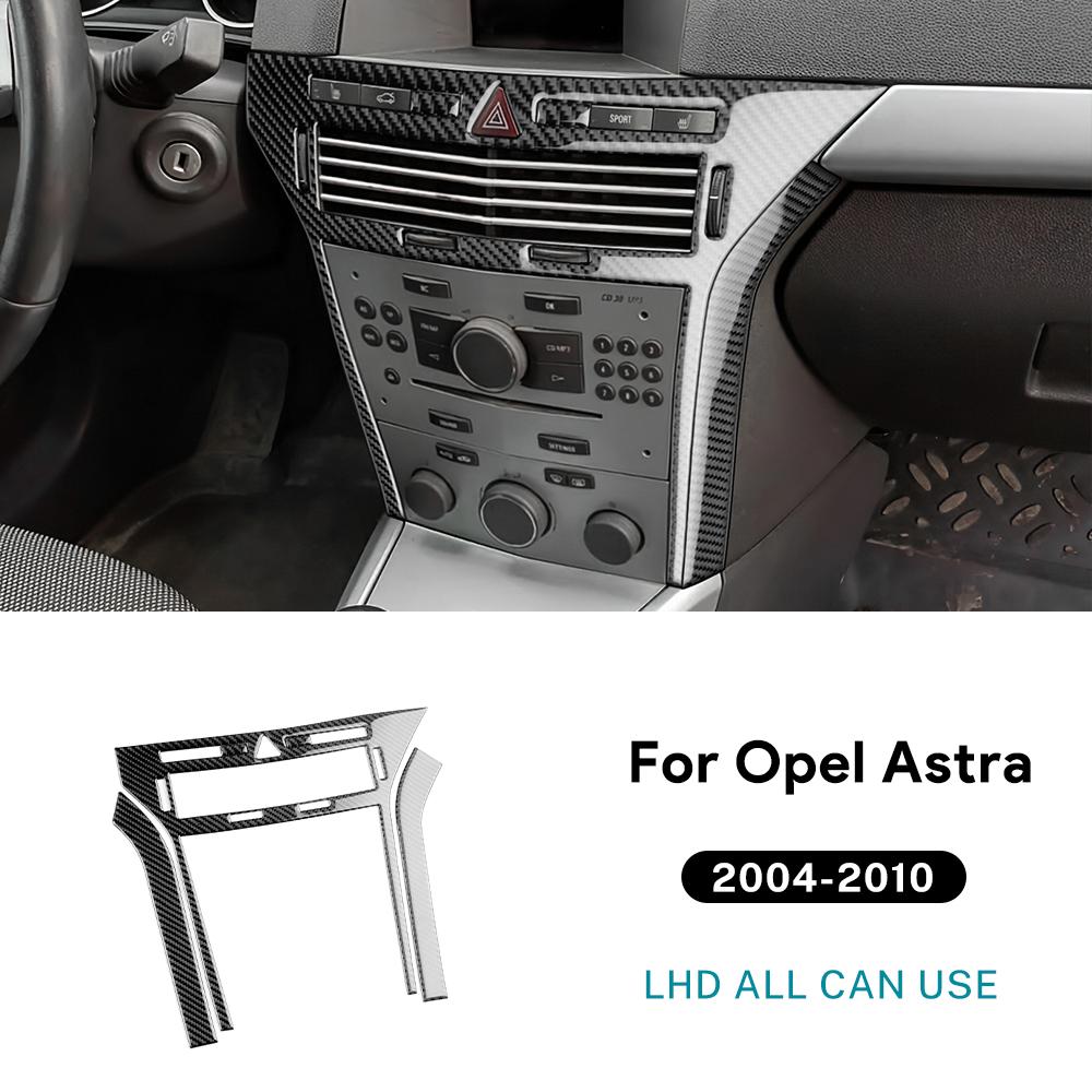 

Справжня м яка карбонова наклейка для Vauxhall Opel Astra H MK5 2004 2005 2006 2007 2008 2009 2010 LHD RHD Рамка центральної консолі автомобіля