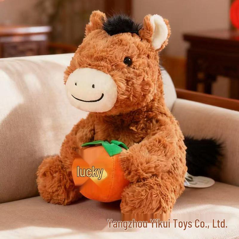2026 Year of the Horse Plush Toy - New Year Blessing & Birthday Gift 16cm (0.11kg)