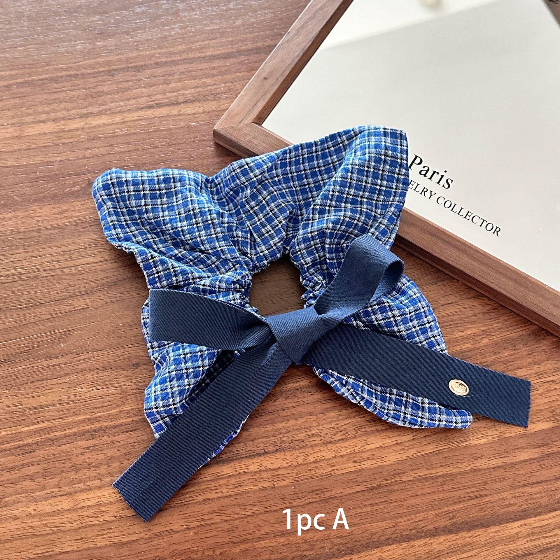 

1 шт. ретро джинсовый бант цветочный квадратный шарф резинка для волос в виде толстой кишки, новый стиль женский высококачественный очень большой аксессуар для волос для конского хвоста