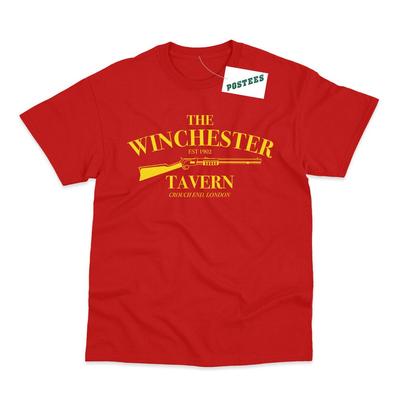 Tričko s DTG potiskem Winchester Tavern inspirované filmem Shaun of the Dead