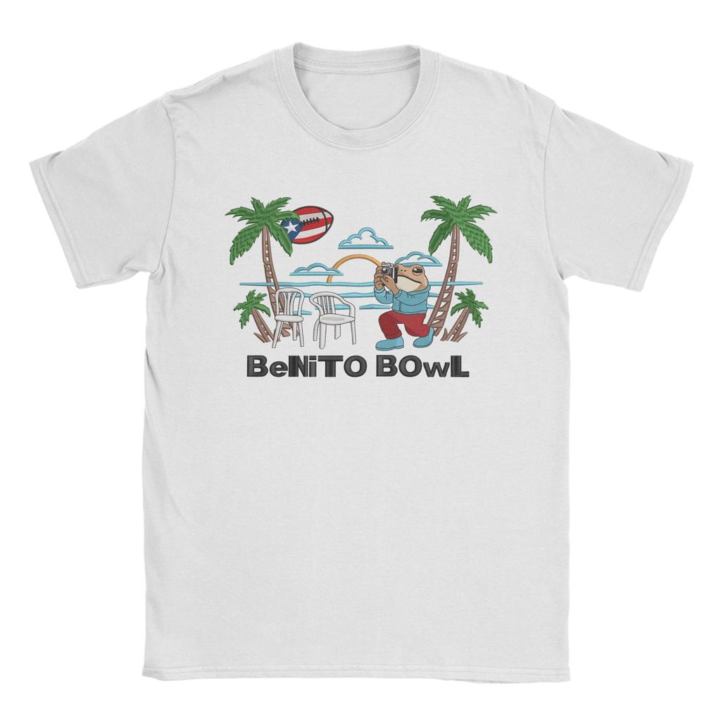 Benito Bowl Puerto Rican Bad Bunny TShirts Unisex Awesome Cotton Tee Shirt Crewneck Short Sleeve T Shirts New Arrival Clothes