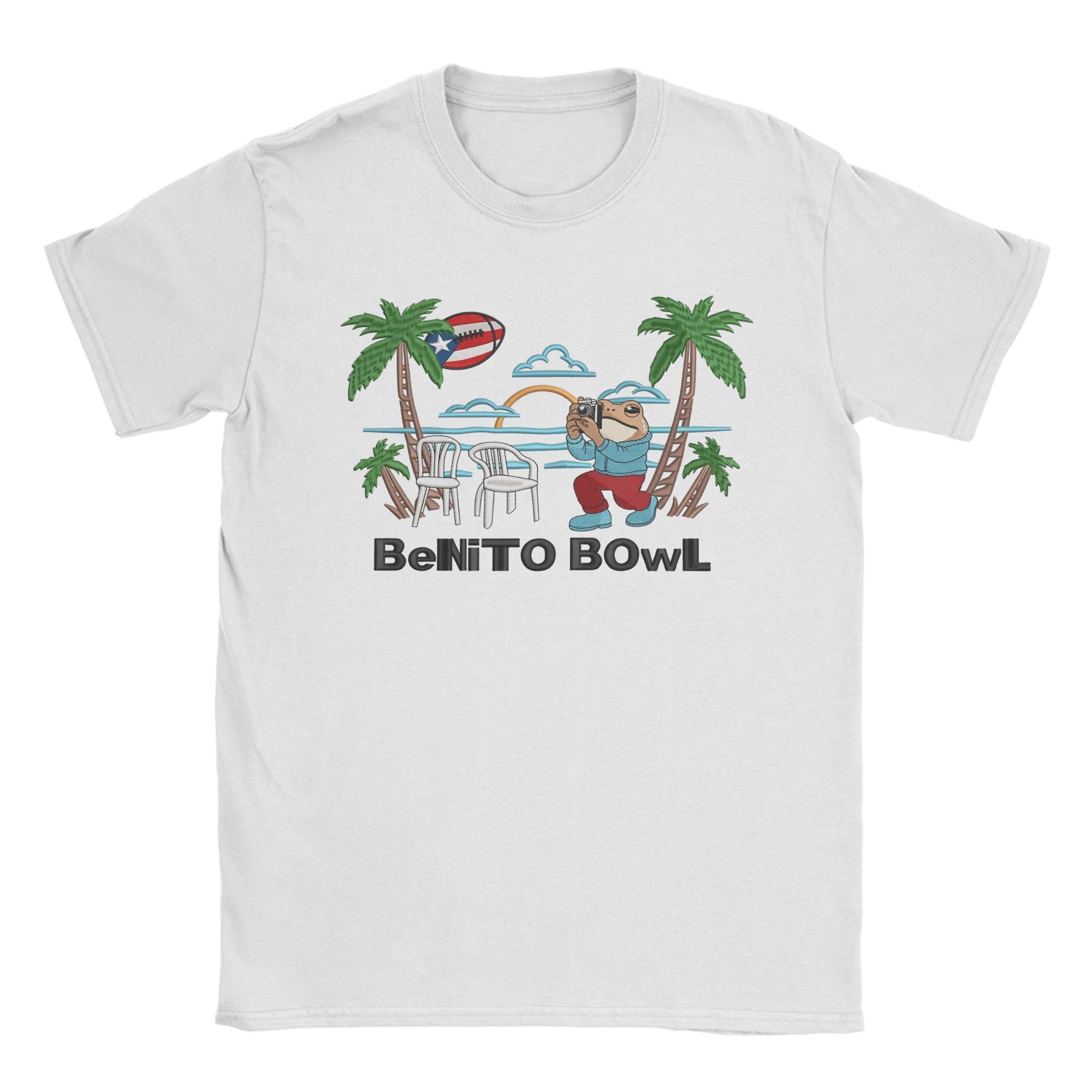 Benito Bowl Puerto Rican Bad Bunny TShirts Unisex Awesome Cotton Tee Shirt Crewneck Short Sleeve T Shirts New Arrival Clothes S
