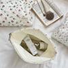 Sweet Lace Floral Women Cosmetic Bags Portable Ladies Clutch Purse Lipstick Makeup Bag Commute Female Large Capacity Storage Bag