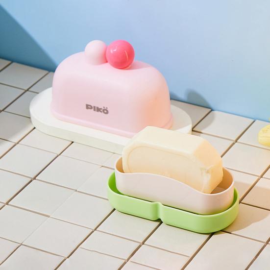 Cestovní pouzdro na mýdlo Držák Podnos na mýdlo ve tvaru dortu Dekorativní miska na mýdlo Přenosná nádoba na mýdlo pro kempování Tělocvičnu Koupelnu