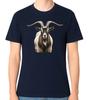 Realistic Goat Head Farm Animal Portrait T-Shirt Rustic Ranch Gift Farmer Tee