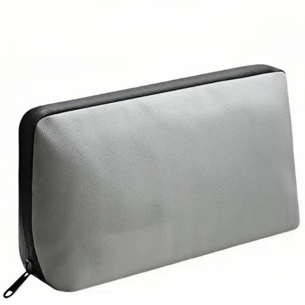 

Large Capacity Storage Bag Dustproof Cosmetic Bag Portable Data Cable Bag Power Adapter Earphone серый