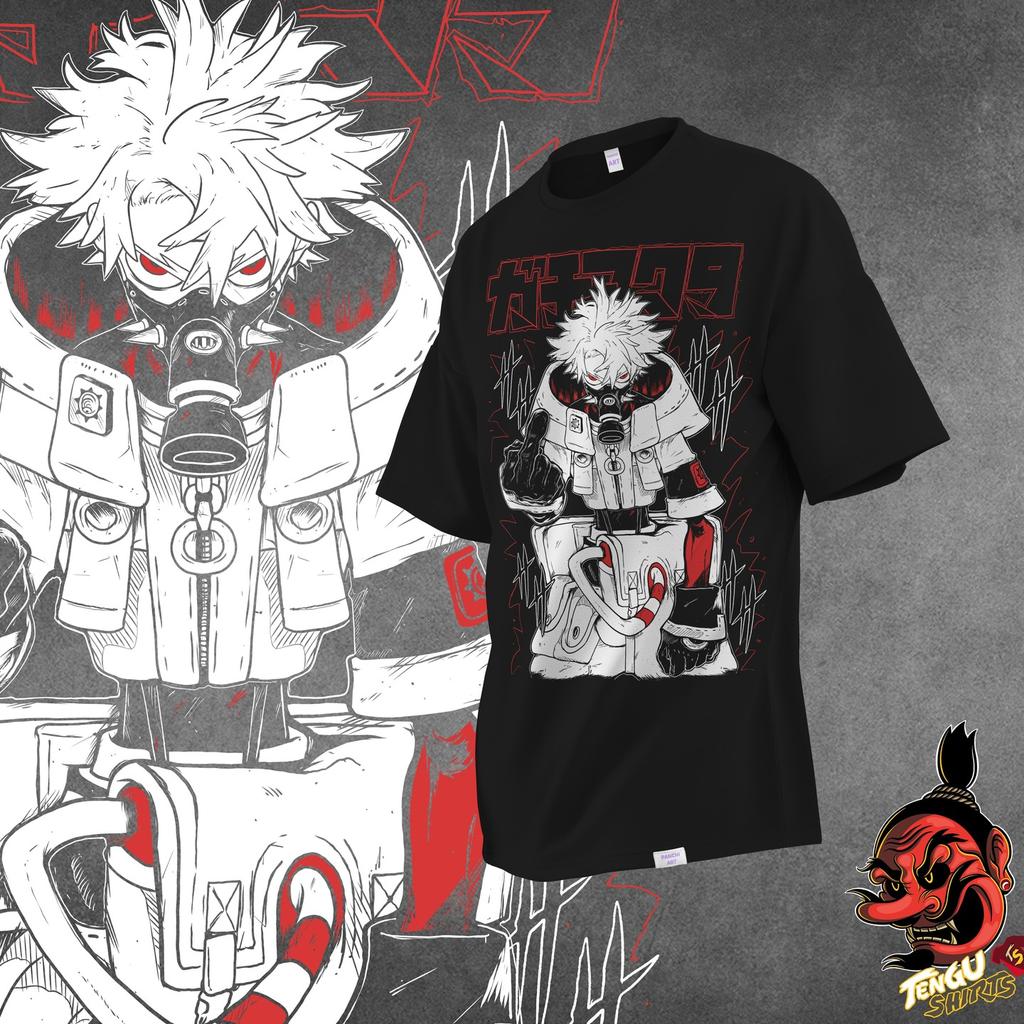 Japanisches Anime Gachiakuta Print T-Shirt Baumwolle Hohe Qualität Herren Oversized Hip Hop Anime Kurzarm Streetwear Herrenbekleidung Straße Kurzarm