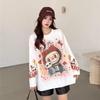 Women's Plus Size Cartoon Print Sweater - Autumn/Winter Trendy Heavy Knit Pullover