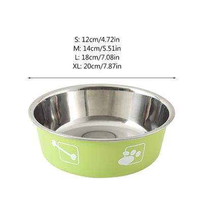Cat Feeding Bowl Anti Slip Dog Bowl Pet Feeding Bowl Portable Stainless Steel Cat Bowl Dogs Bowl Pet Bowl Dog Water Bowl
