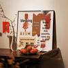 Persimmon Ruyi Decorative Painting: New Year Fu Character for Living Room, Dining Room, or Bedroom - Festive Ornament with Good Fortune Symbolism.