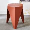 Geometric Stackable Stool Modern Design FourLegged Utility SpaceSaving Household Furniture for